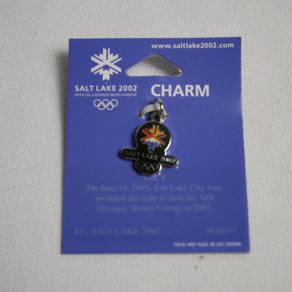 SymbolArts Jewelry - Salt Lake 2002 Olympic Winter Games Logo Collectible Charm - Charm #1